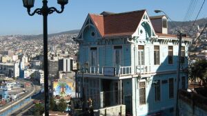 Haus auf dem Artilleria-Hügel in Valparaíso